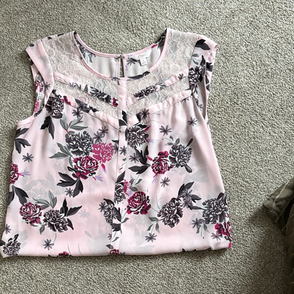 Floral Pink Top